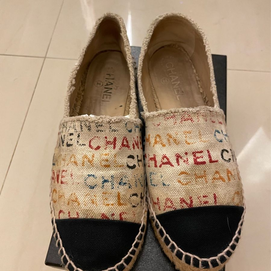 Chanel草編鞋39號-0