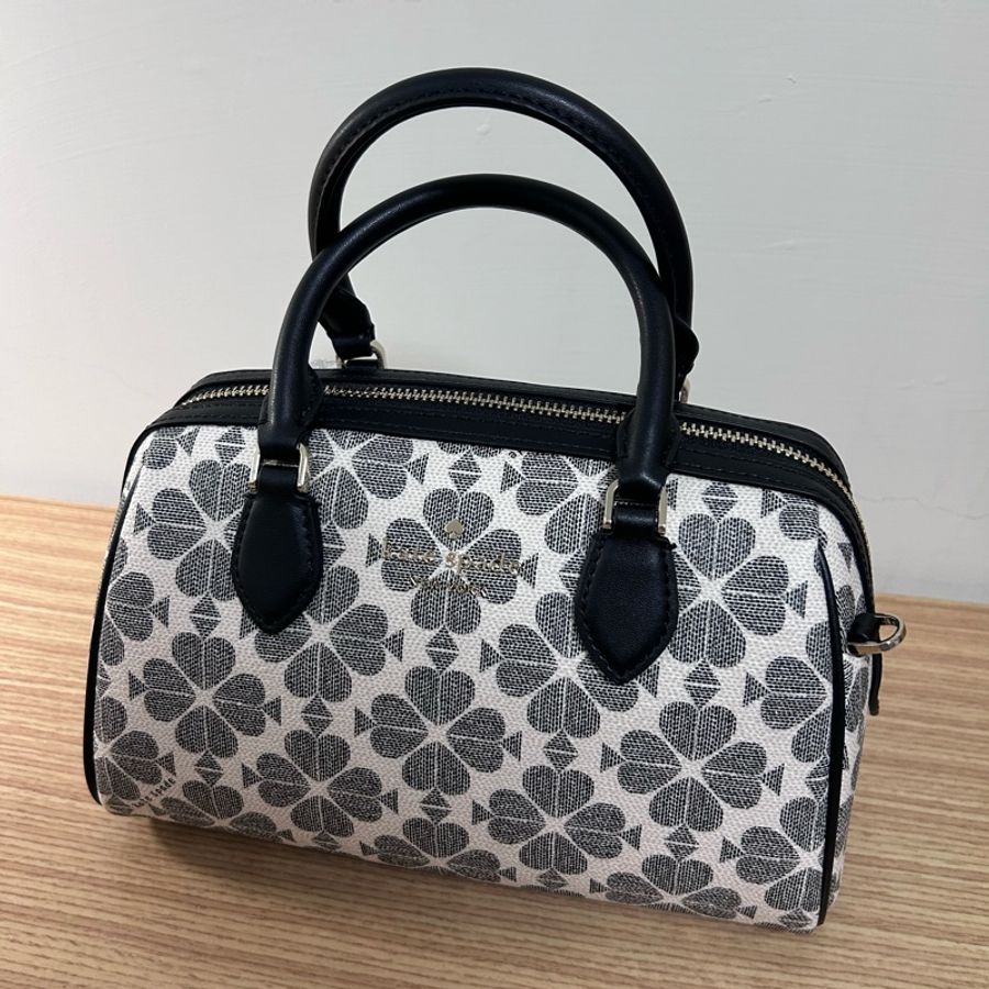Kate Spade 老花小波士頓包-7