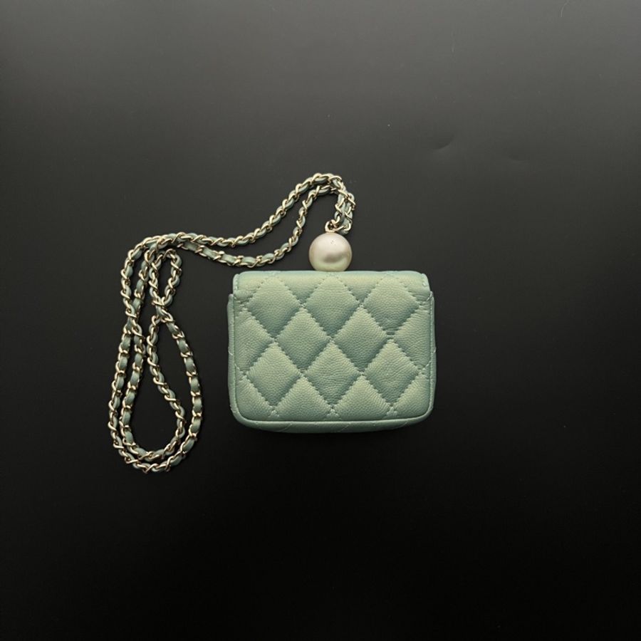 Chanel 珍珠鏈條斜背包-2