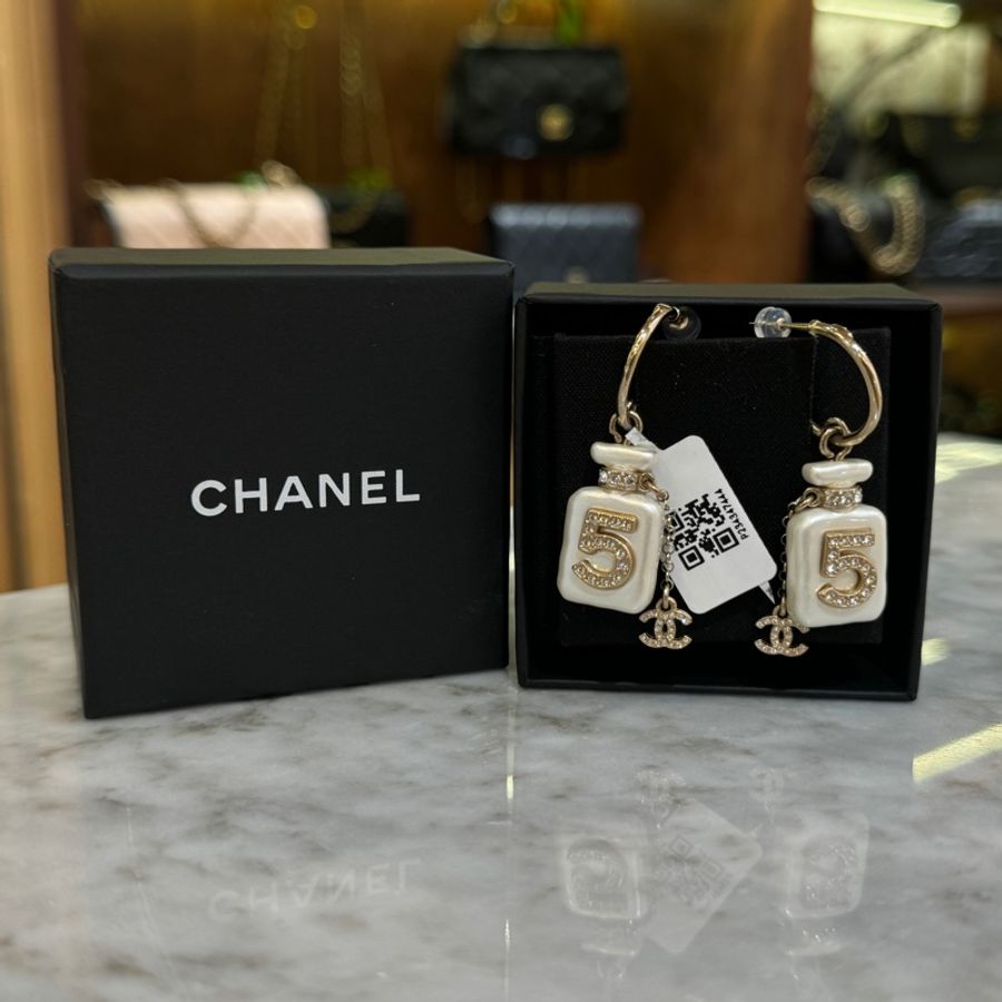 Chanel 耳環 香水瓶 合金-0