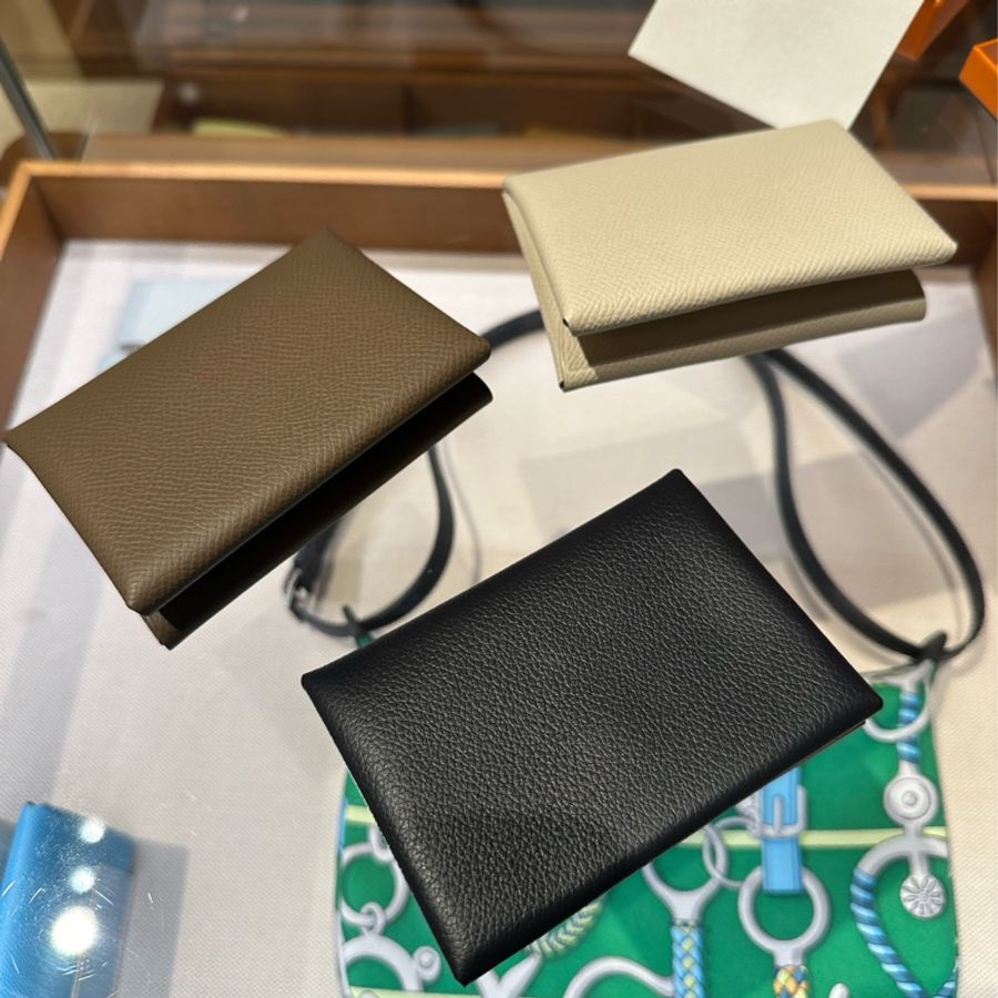Hermès Calvi Duo 卡包 全新全配-0