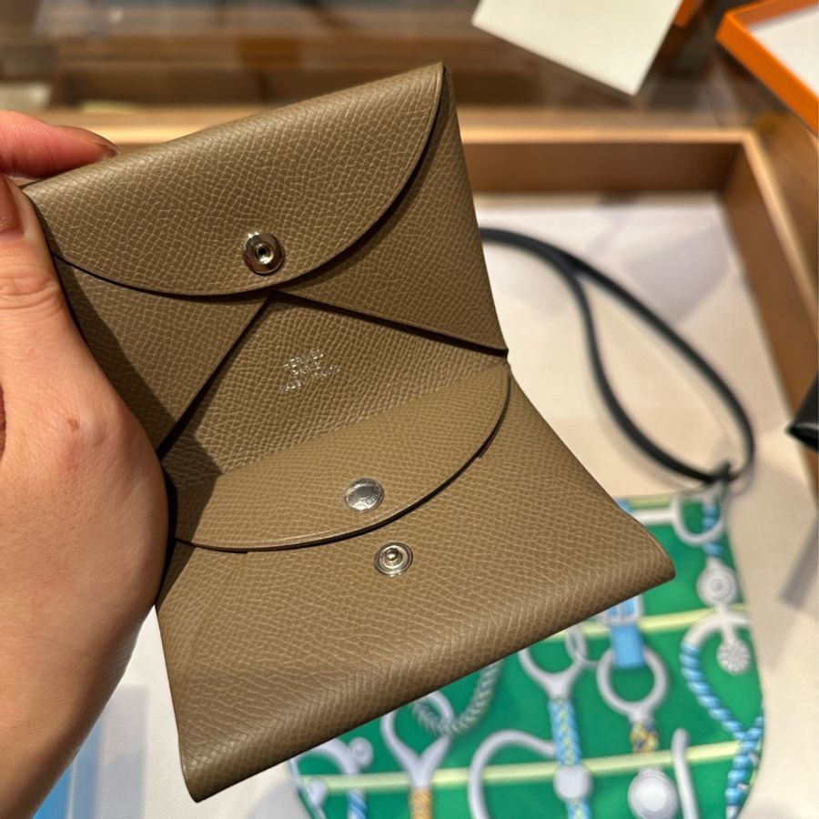 Hermès Calvi Duo 卡包 全新全配-1