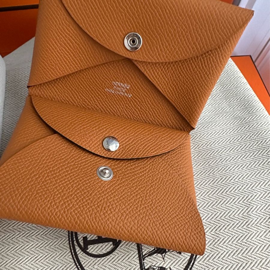 Hermès Calvi Duo 卡包 全新全配-2