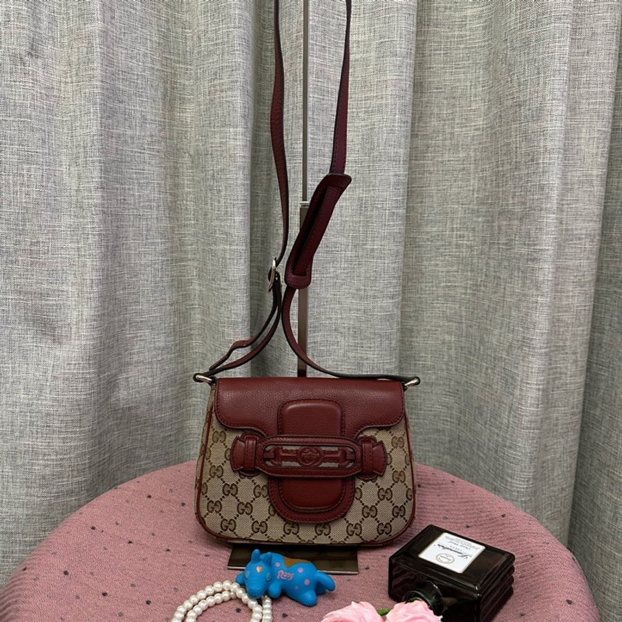 Vintage 保存品Gucci Horsebit 1955斜孭袋-1