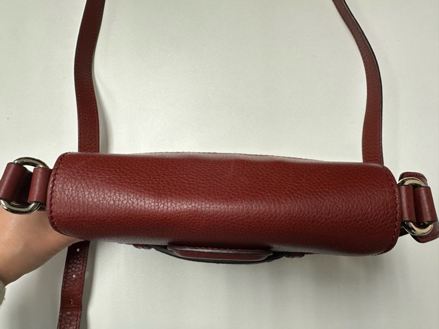 Vintage 保存品Gucci Horsebit 1955斜孭袋-15