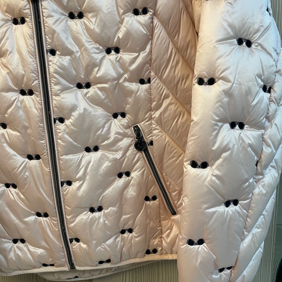 Karl Lagerfeld珍珠粉色連帽外套XL-2