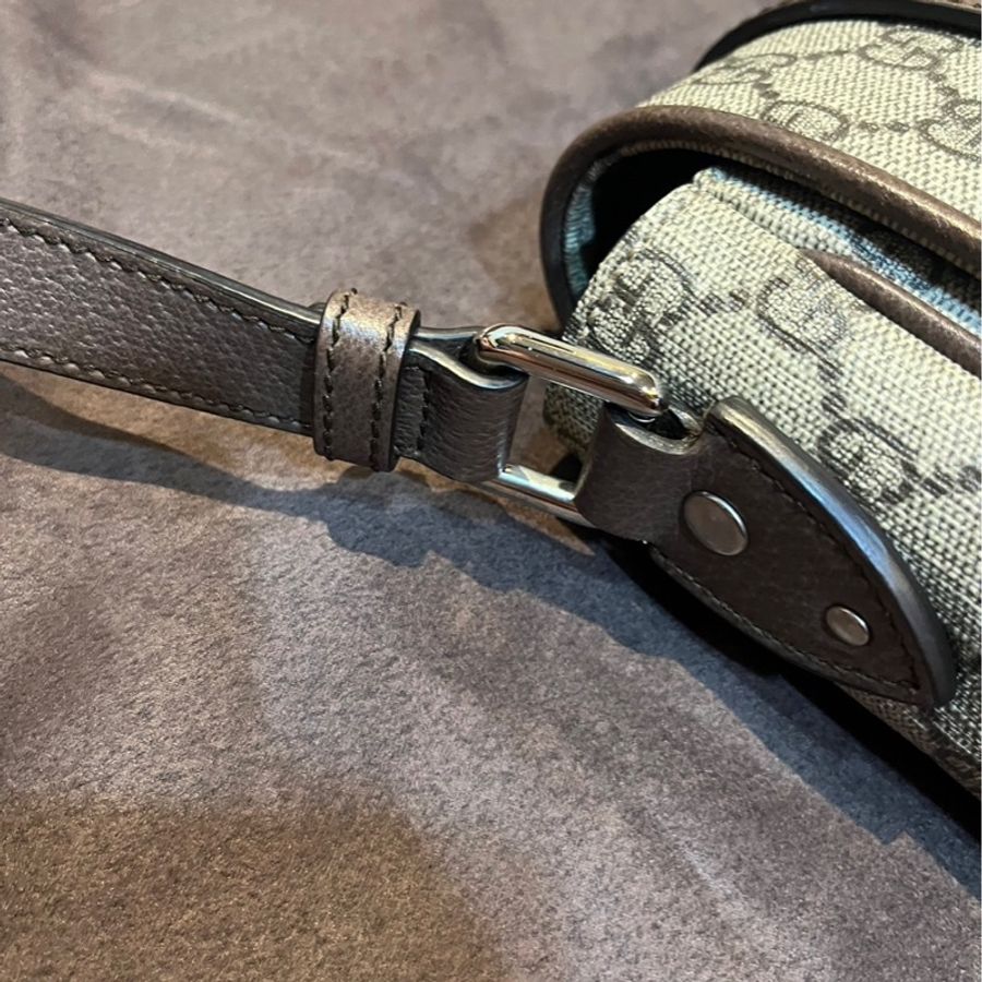 GUCCI 古馳 經典 郵差包 棕色 男女款 現貨-4