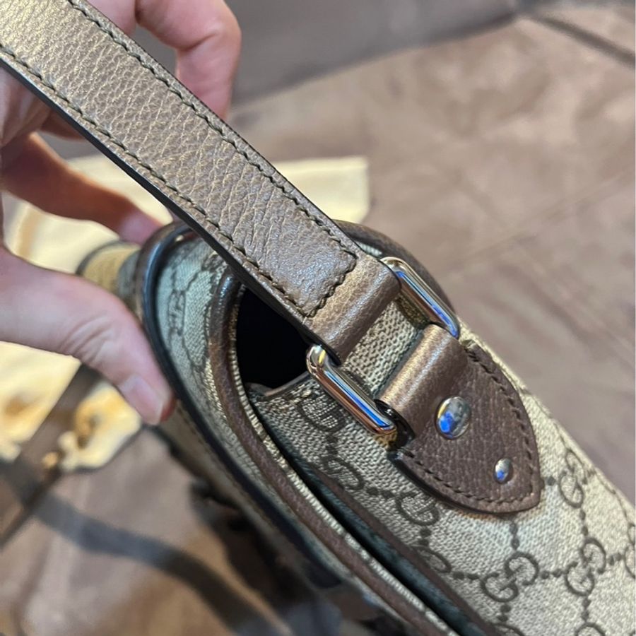 GUCCI 古馳 經典 郵差包 棕色 男女款 現貨-5