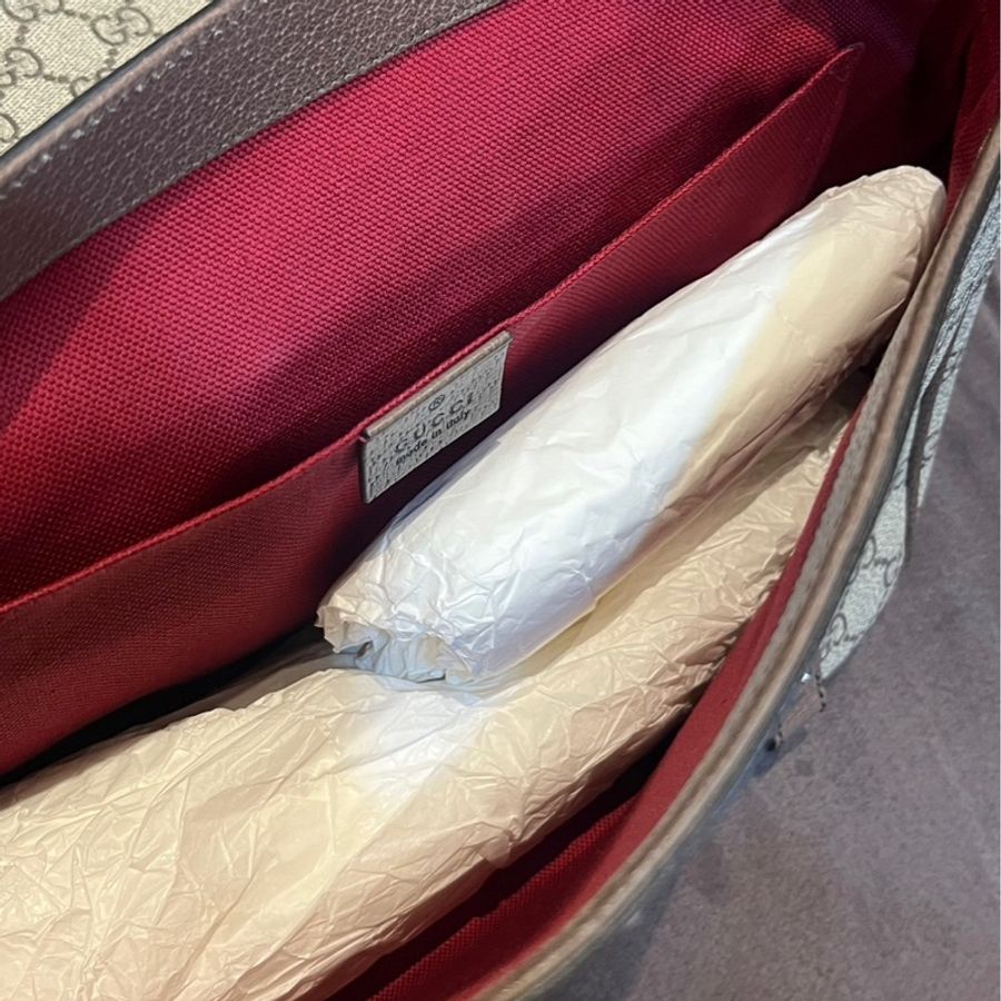 GUCCI 古馳 經典 郵差包 棕色 男女款 現貨-11