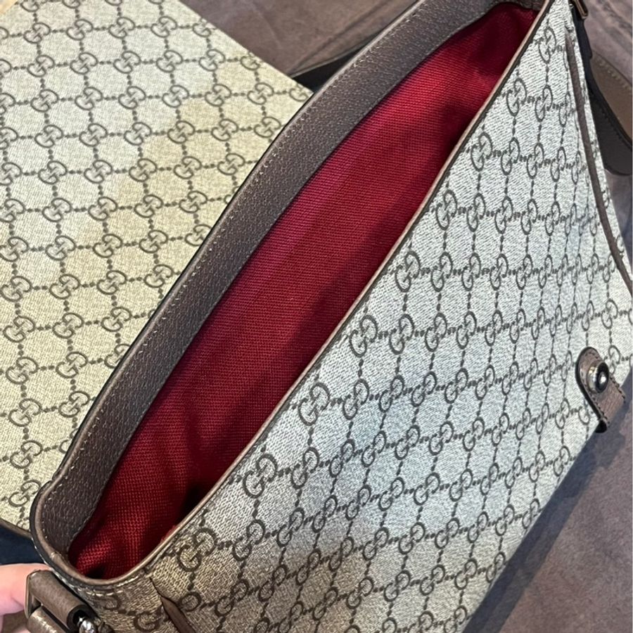 GUCCI 古馳 經典 郵差包 棕色 男女款 現貨-13