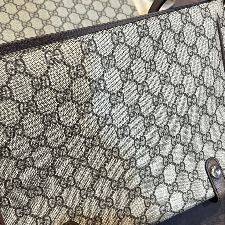 GUCCI 古馳 經典 郵差包 棕色 男女款 現貨-14