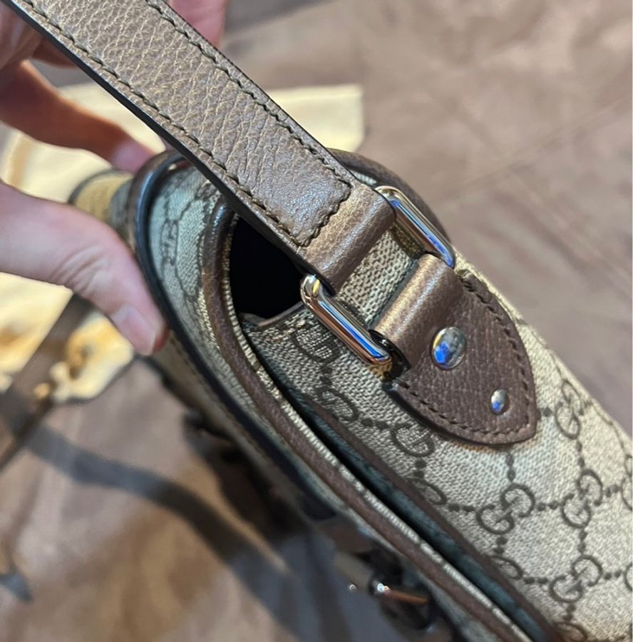 GUCCI 古馳 經典 郵差包 棕色 男女款 現貨-18