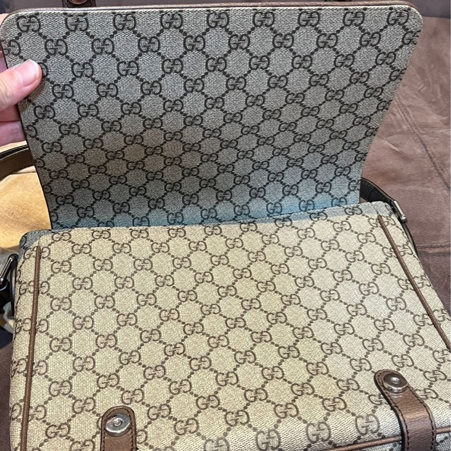 GUCCI 古馳 經典 郵差包 棕色 男女款 現貨-21