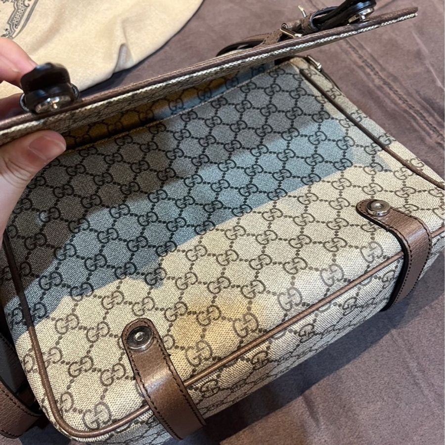 GUCCI 古馳 經典 郵差包 棕色 男女款 現貨-22