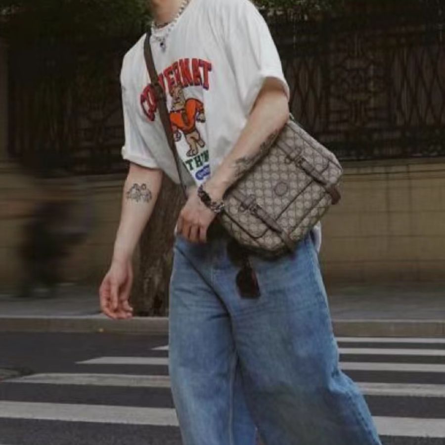GUCCI 古馳 經典 郵差包 棕色 男女款 現貨-29