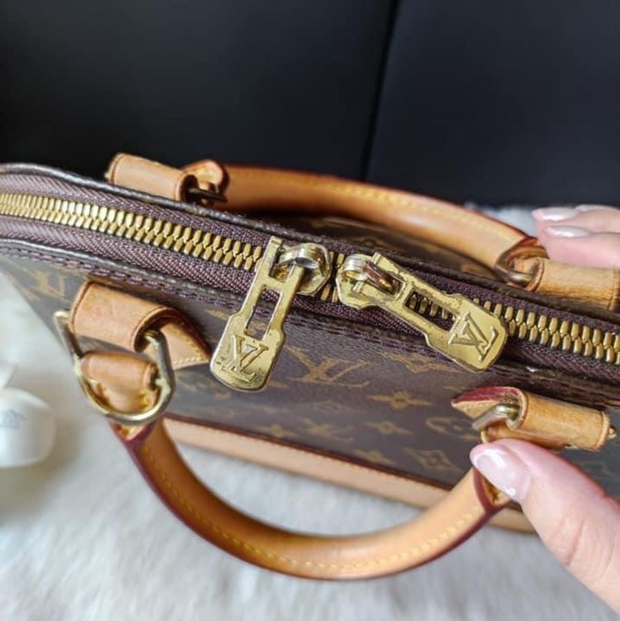 Louis Vuitton Alma BB 貝殼包 手提 斜背 兩用包-19