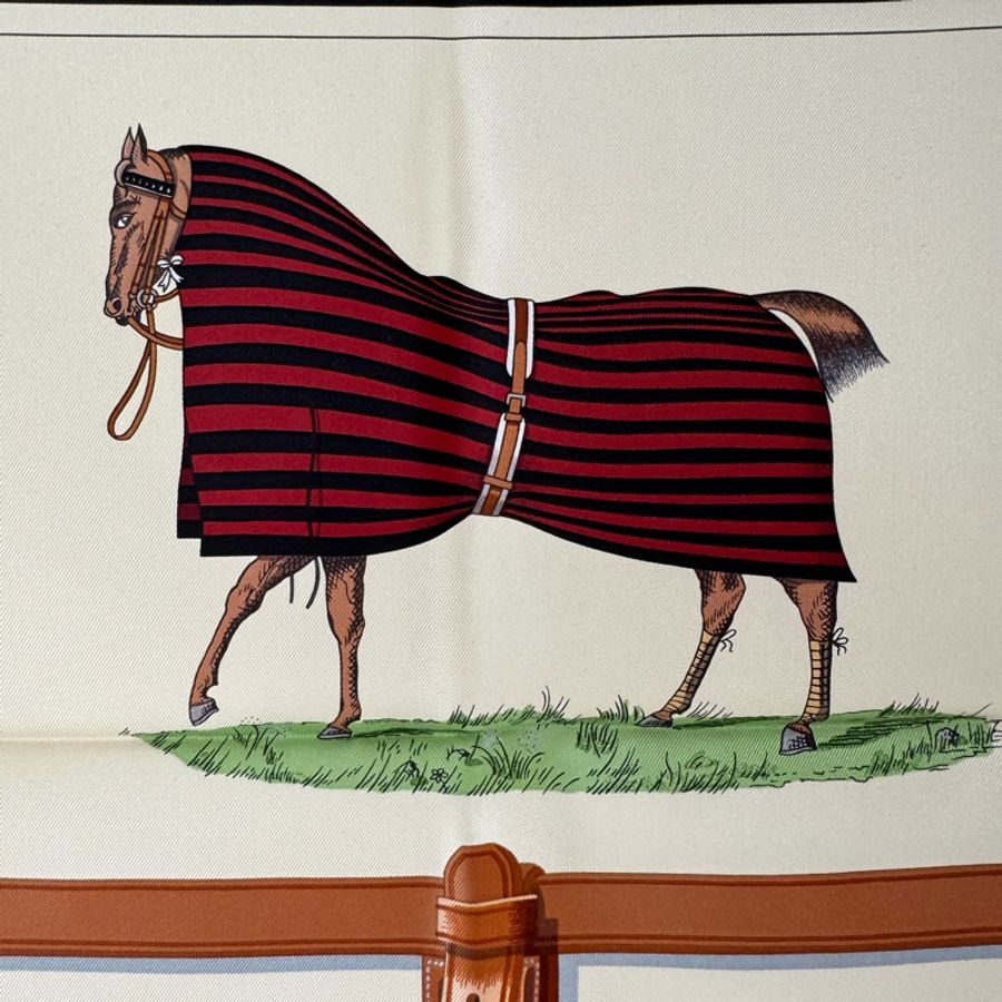Hermes 駿馬披掛90x90絲巾-12