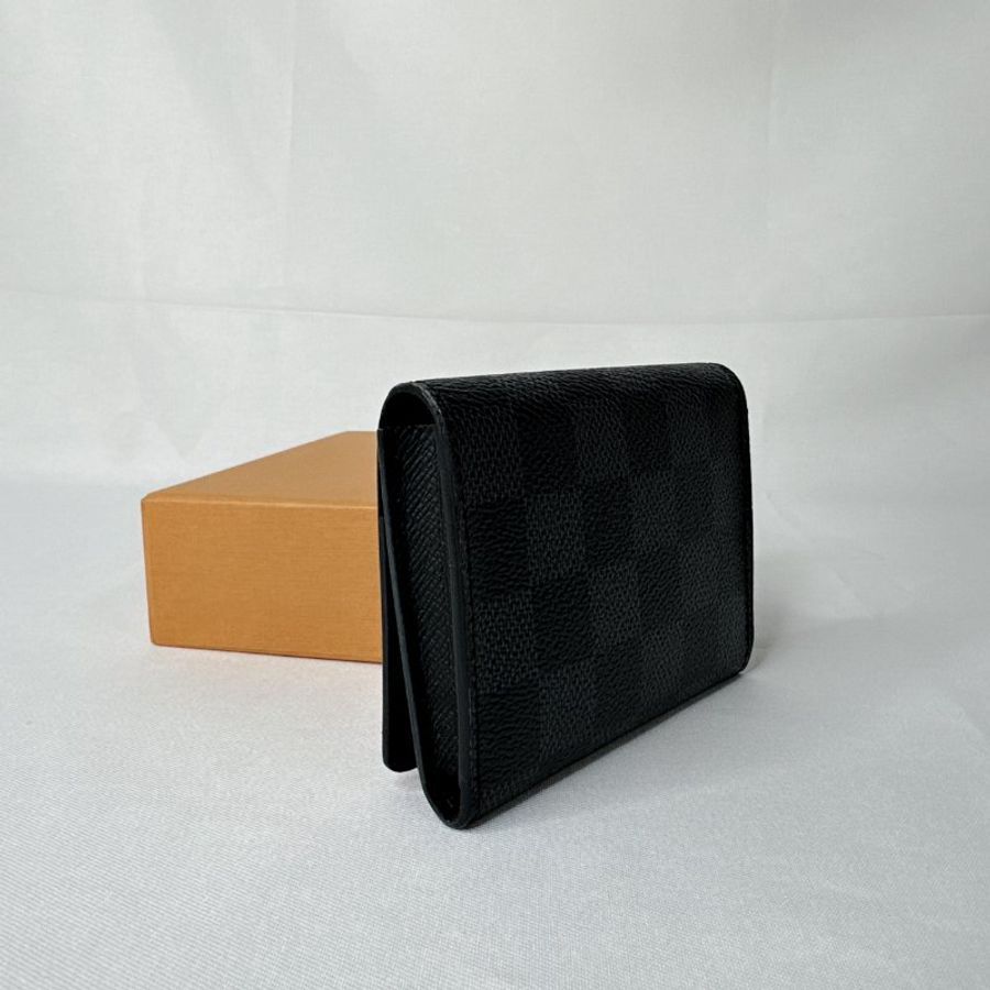 LV Enveloppe黑棋盤格卡包-5