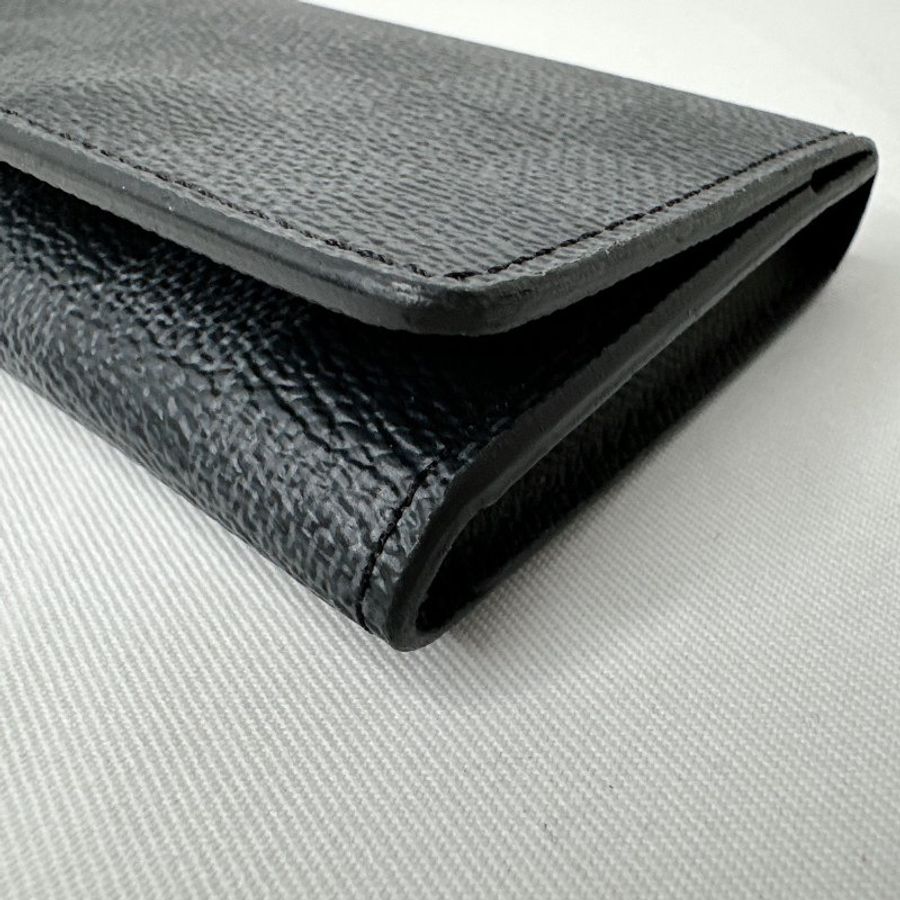 LV Enveloppe黑棋盤格卡包-11