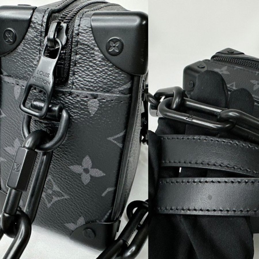 LV Mini Soft Trunk黑花箱包-9