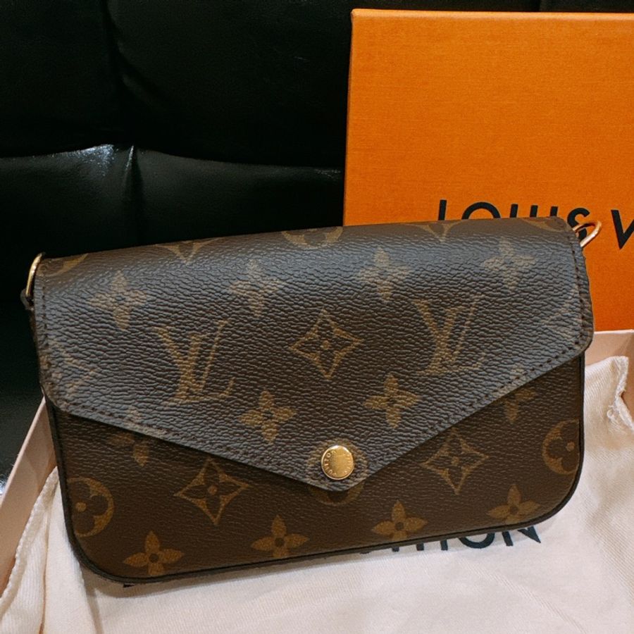 LOUIS VUITTON 路易威登 大全配 二合一側背包 M80091 FÉLICIE STRAP & GO-3