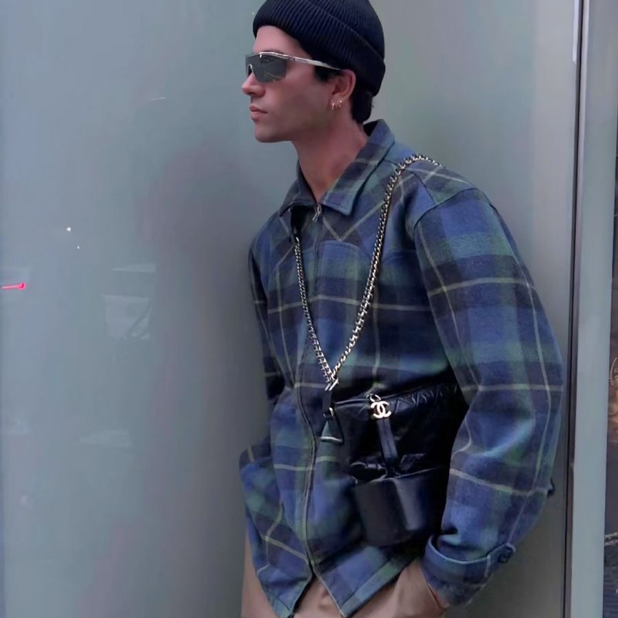 NOW BAGS｜【二手現貨】Chanel Gabrielle流浪包 27開 黑金中號-0