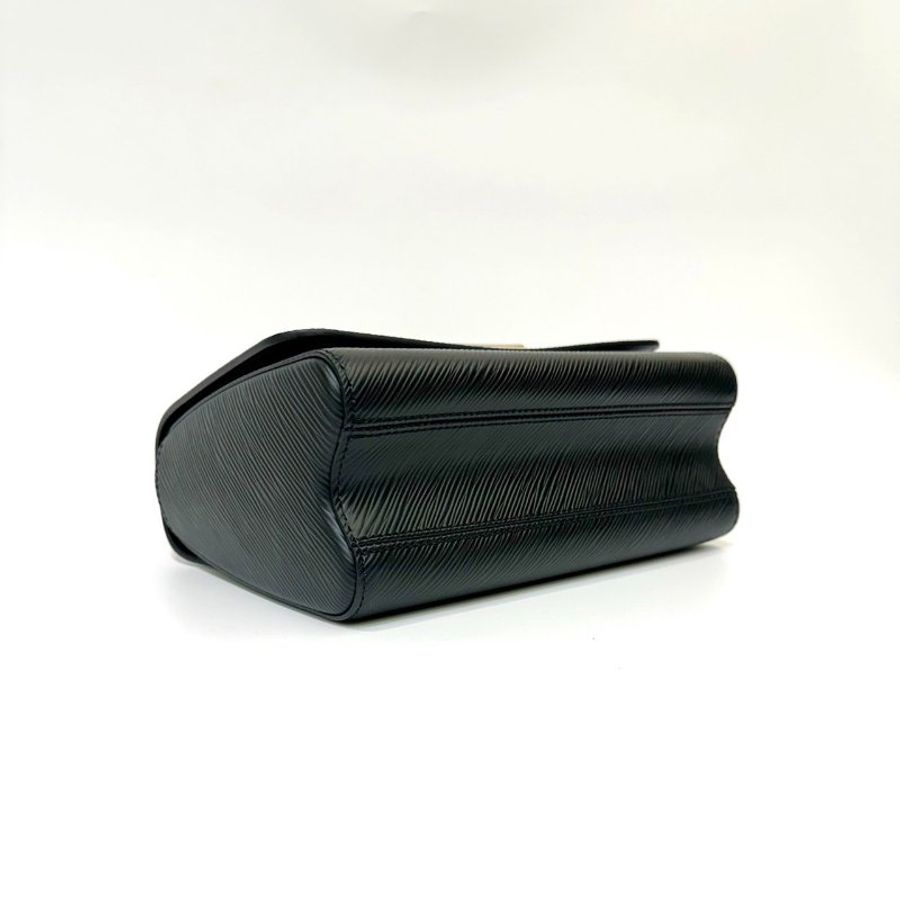 LV 黑Epi粉水晶鑽金轉釦twist MM手提斜背包M21031-4