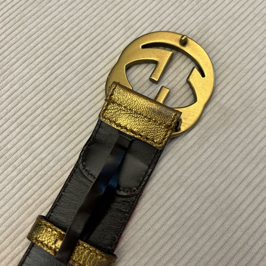 GUCCI經典雙G logo腰帶-2