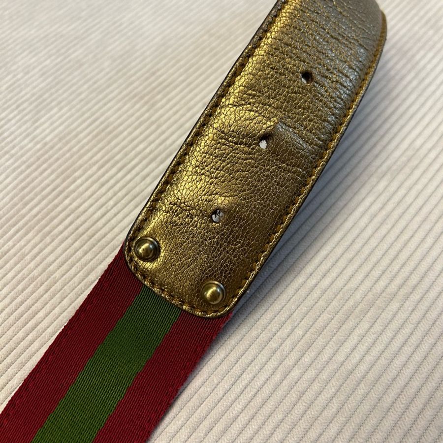 GUCCI經典雙G logo腰帶-6