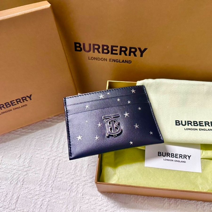 BURBERRY 星星緹花TB卡夾 (全新)✨-0