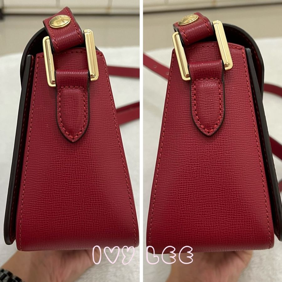 LONGCHAMP Le Pliage Heritage S 金釦牛皮斜背包 肩背包 二手精品-11