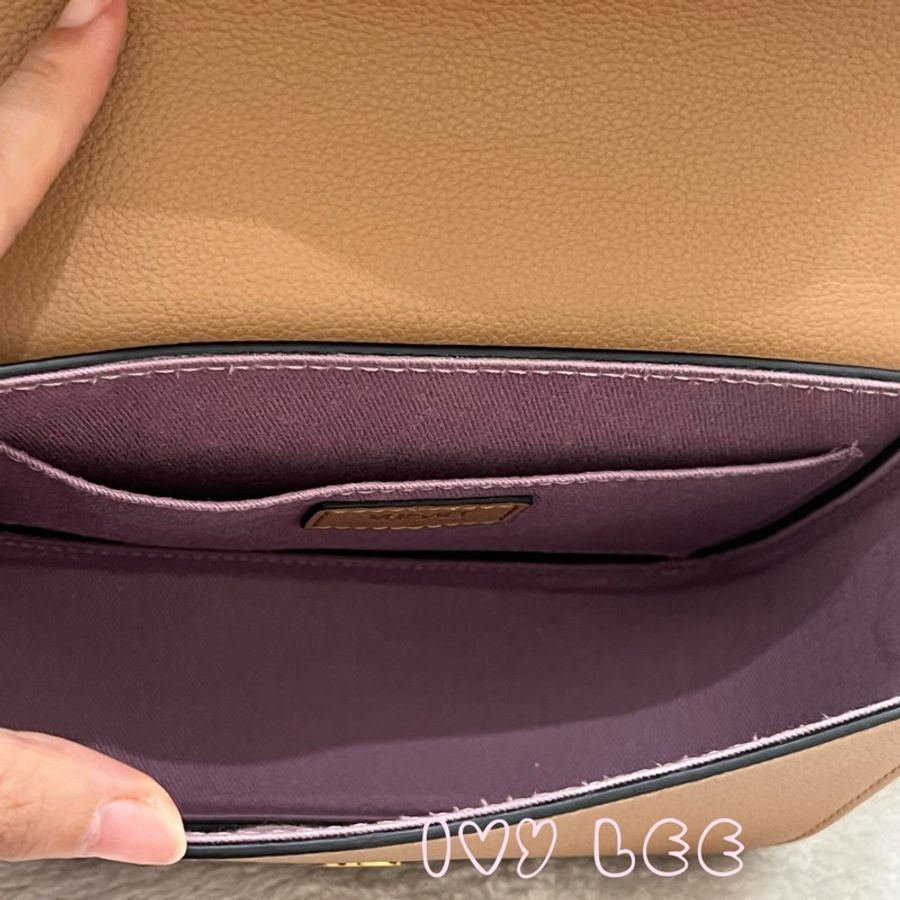 Versace 美杜莎頭皮革 焦糖奶茶色 肩背包 斜背包 1008100 二手精品-3