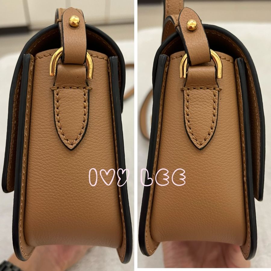 Versace 美杜莎頭皮革 焦糖奶茶色 肩背包 斜背包 1008100 二手精品-7