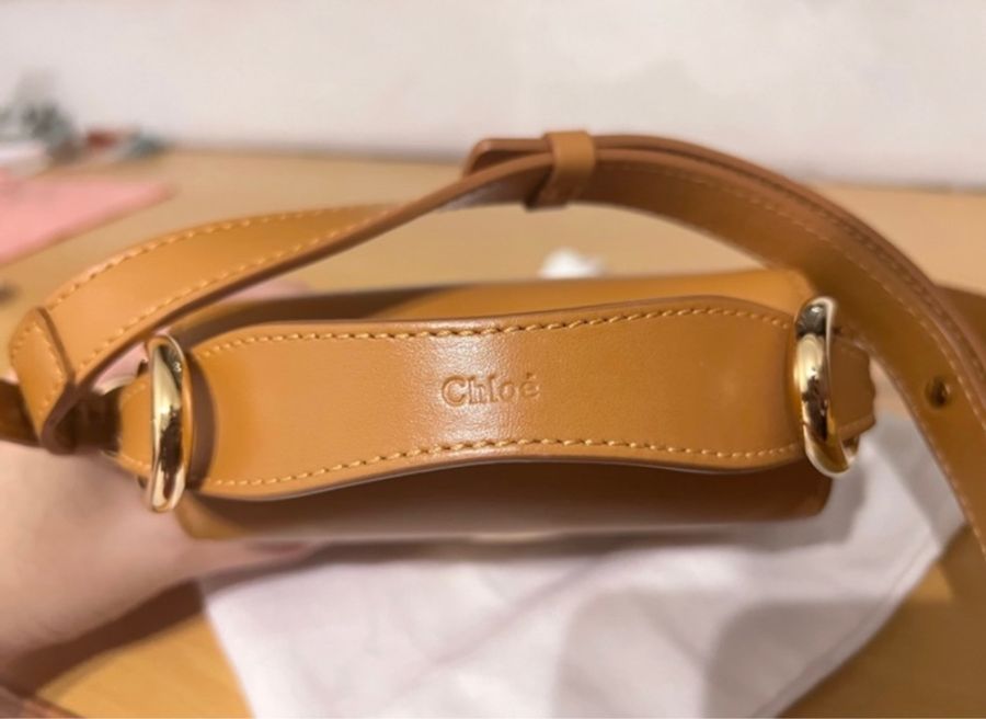 Chloe mini C Bag❤️ 小牛皮拼接手提斜背兩用包 敲可愛😘-3