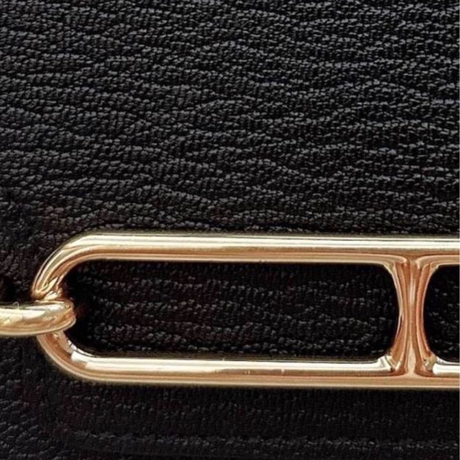 Hermès Roulis Slim 黑金山羊皮 U刻-25