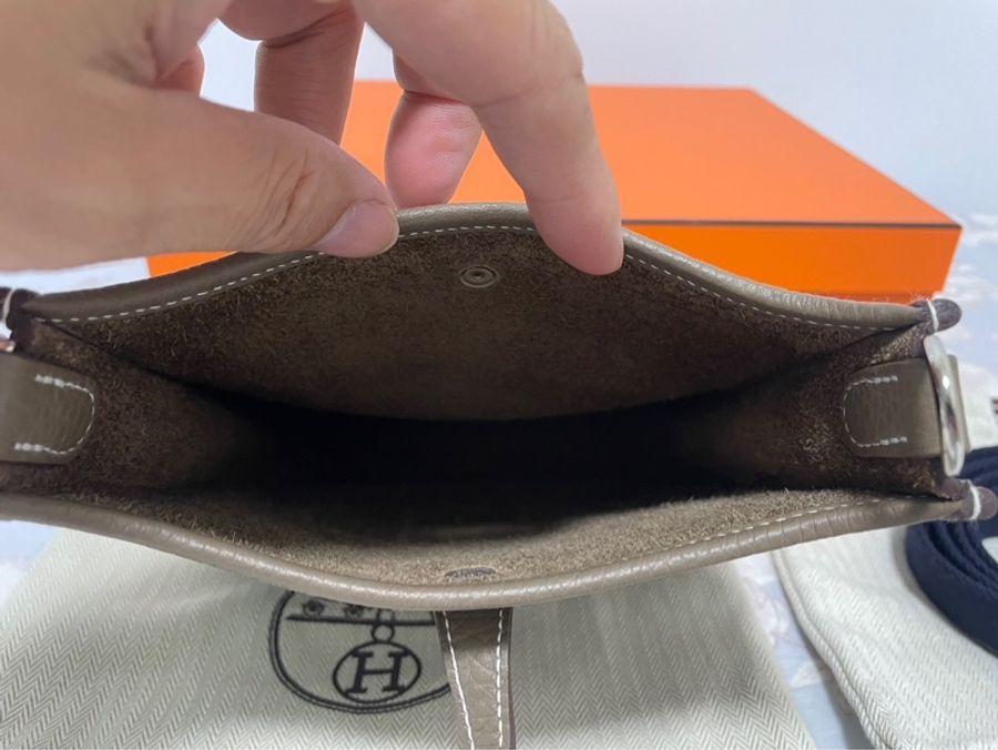 🔥年末特惠🔥愛馬仕Hermes大象灰mini Évelyne 2024最新w刻-2