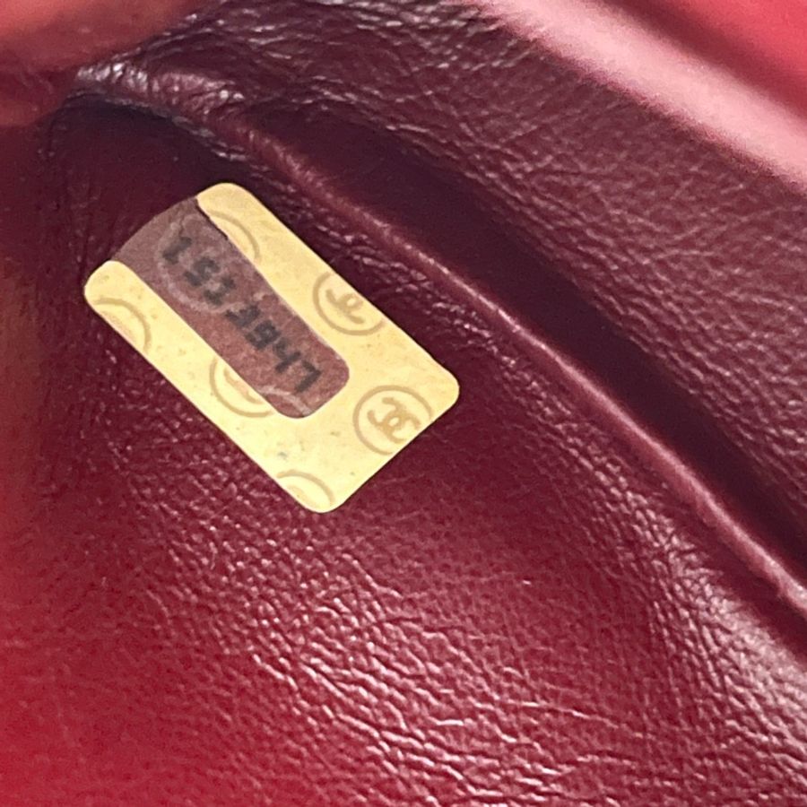 Chanel Vintage 黑色金鏈口蓋包-28