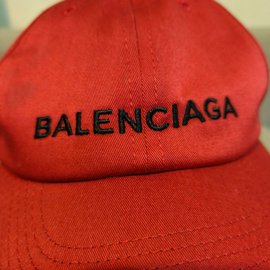 ㊣✨BALENCIAGA✨巴黎世家 紅色 刺繡 棒球帽 老帽 帽子/二手帽/二手精品/保證正品🌳二手樹屋🌳-1