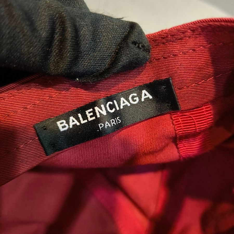 ㊣✨BALENCIAGA✨巴黎世家 紅色 刺繡 棒球帽 老帽 帽子/二手帽/二手精品/保證正品🌳二手樹屋🌳-10