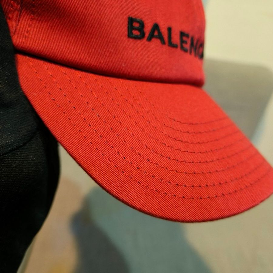 ㊣✨BALENCIAGA✨巴黎世家 紅色 刺繡 棒球帽 老帽 帽子/二手帽/二手精品/保證正品🌳二手樹屋🌳-15