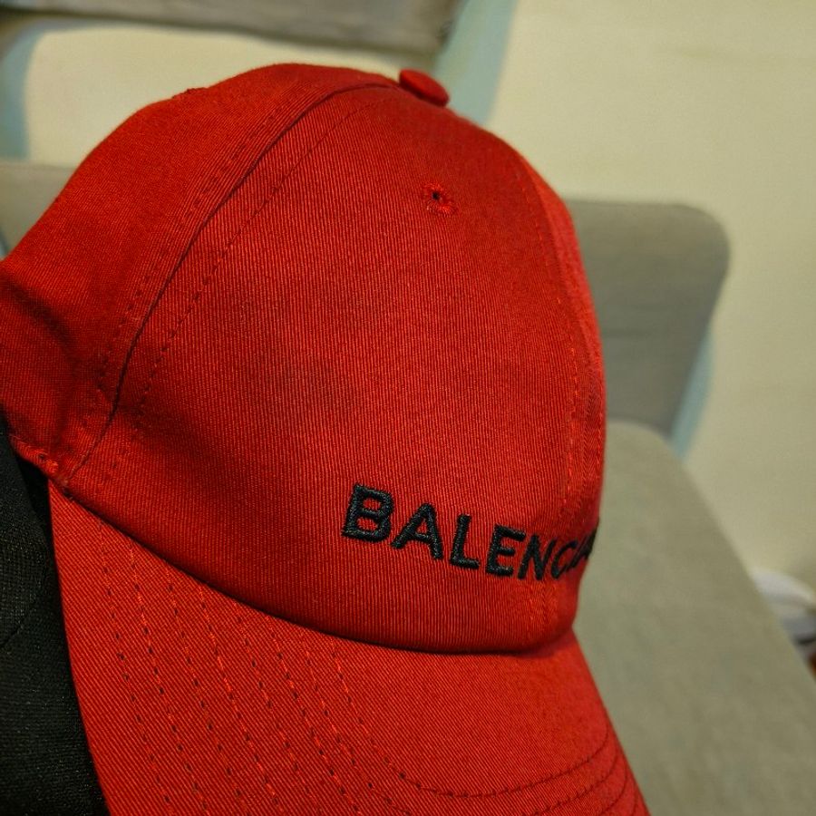 ㊣✨BALENCIAGA✨巴黎世家 紅色 刺繡 棒球帽 老帽 帽子/二手帽/二手精品/保證正品🌳二手樹屋🌳-16