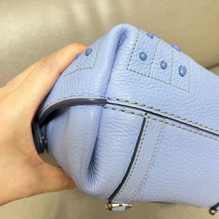 Tod’s Wave 莫蘭迪藍色後背包-6