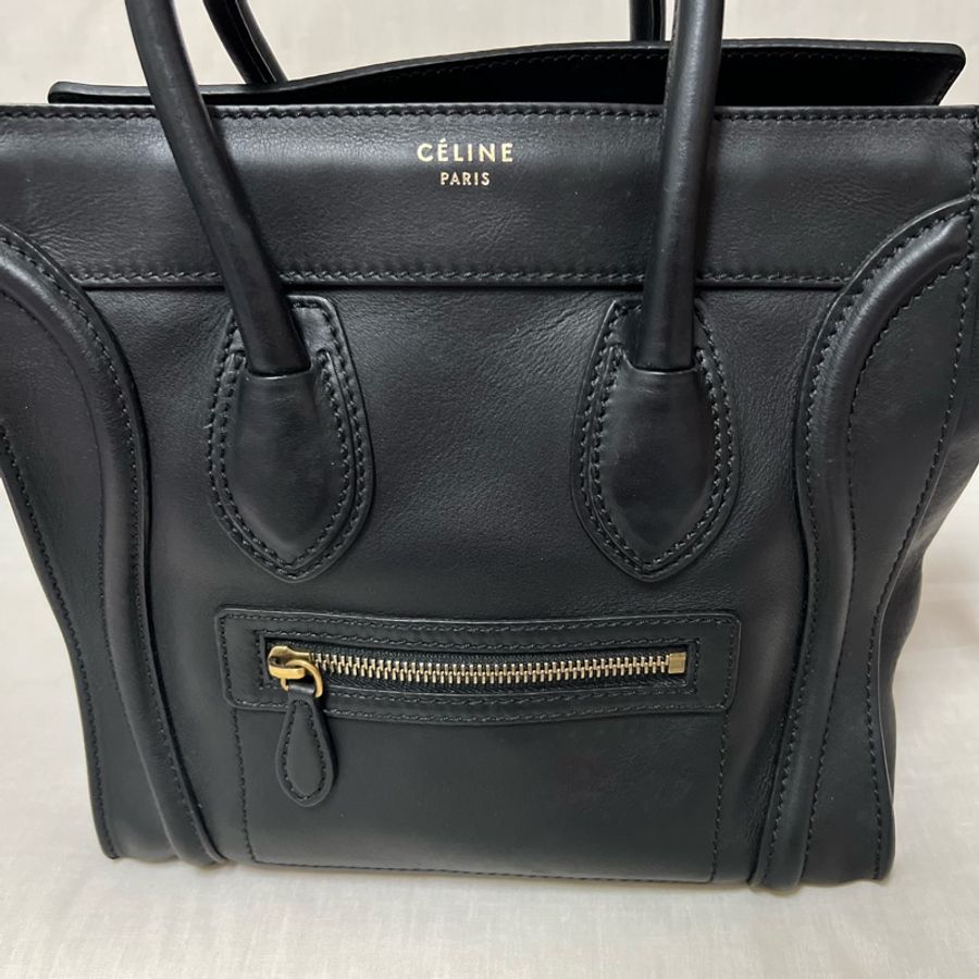 Celine micro 黑色 笑臉包-6