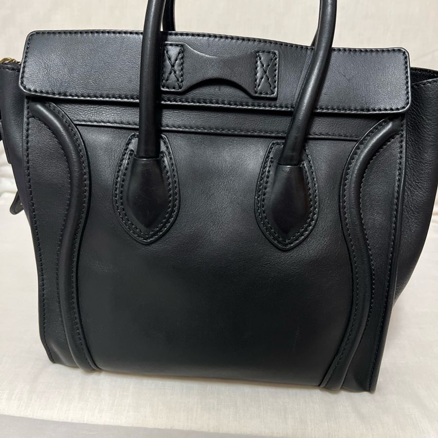 Celine micro 黑色 笑臉包-8