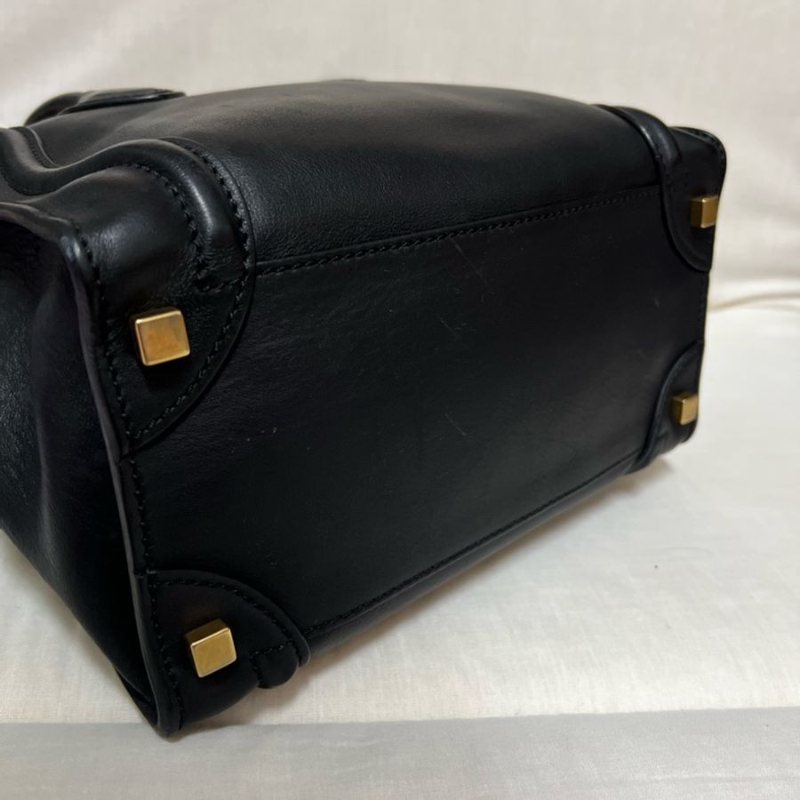 Celine micro 黑色 笑臉包-11