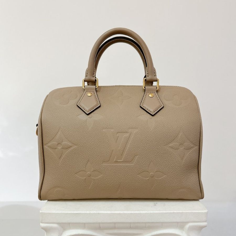 LV 奶茶老花Speedy25 波士頓包-1