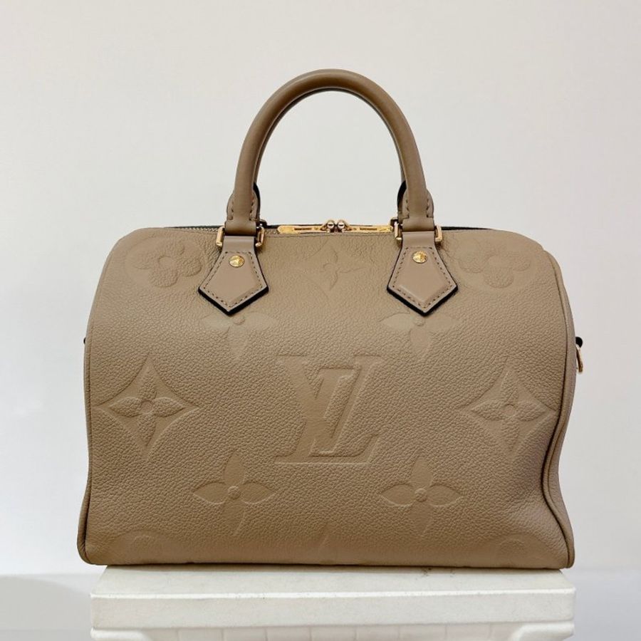LV 奶茶老花Speedy25 波士頓包-7
