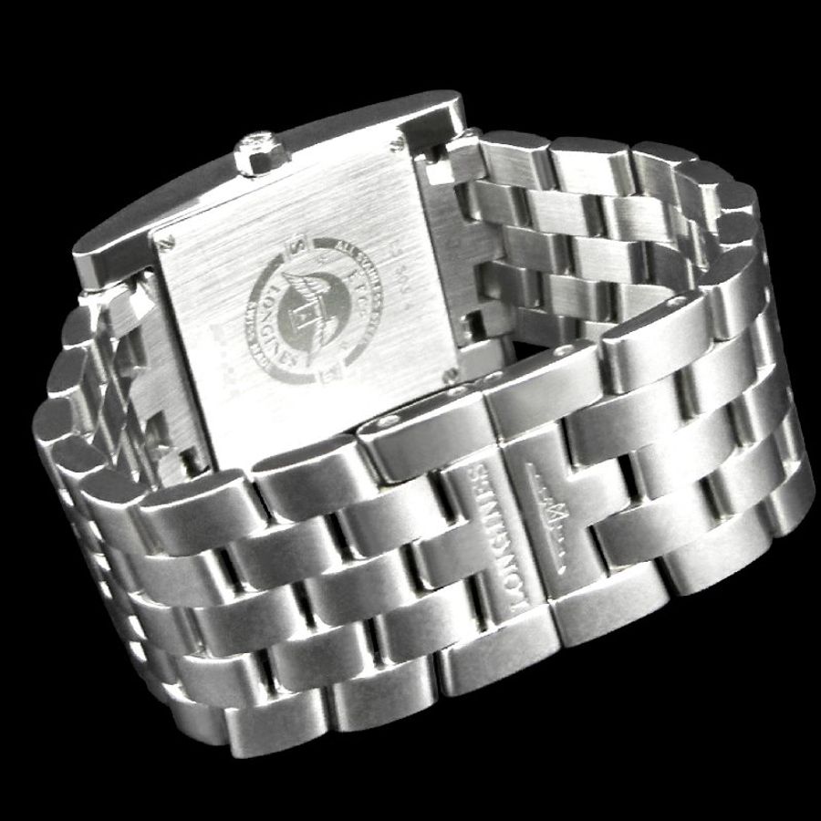 金鐸精品~2151 LONGINES 浪琴 DolceVita 黛綽維納 格紋黑面石英女用腕錶-2