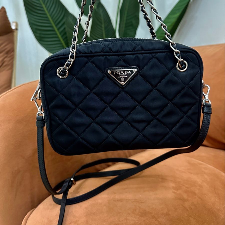 Prada 黑 肩背包 包包 手拿包-0