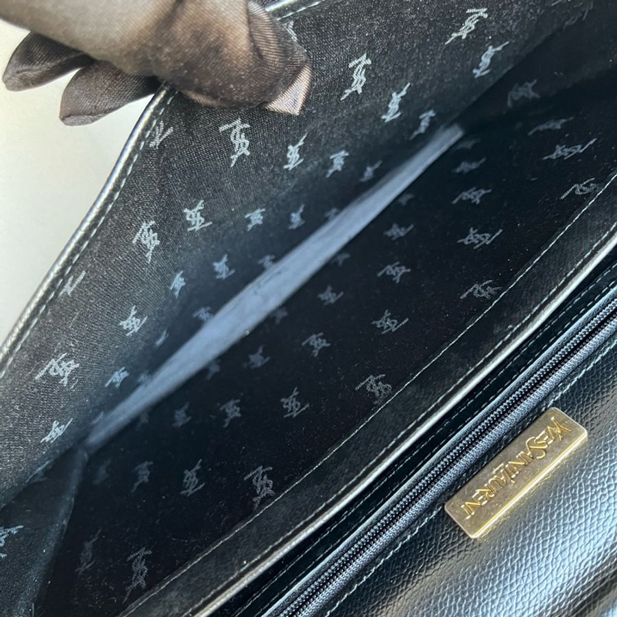 YSL 經典鎖頭(附原廠鑰匙🔑) 手提包 公事包 手拿包 平板可放入-15